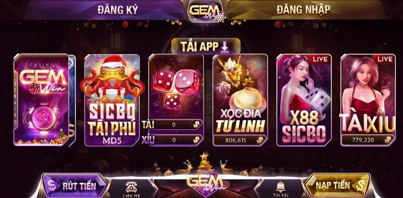 Giao diện Gemwin